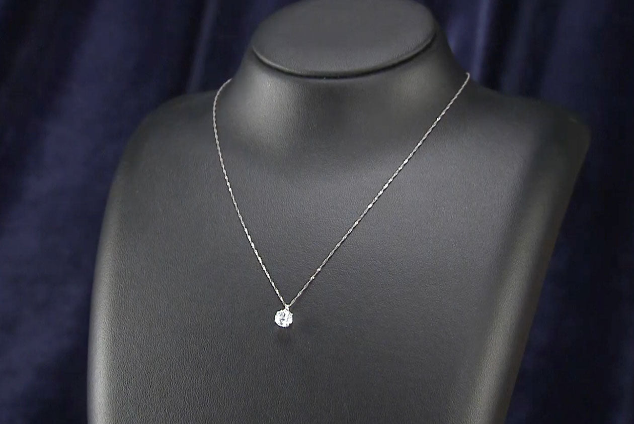 純プラチナ台0.7ctダイヤペンダント カチモ限定セット
