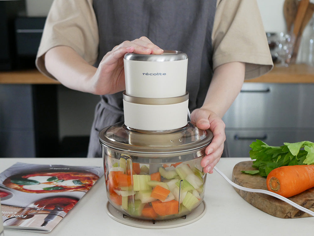 <recolte/レコルト>フードプロセッサーコンボ クリーム ホワイト