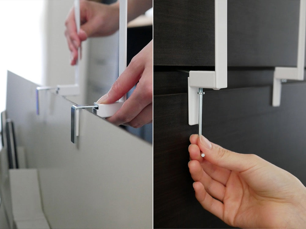 <tower/タワー>もう巻き込まれない キッチンシンク下収納扉タオルハンガー