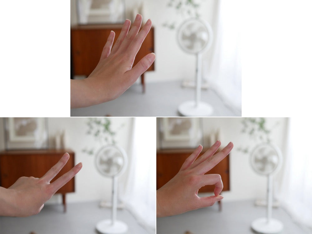 <siroca/シロカ>人認識センサー付き DC扇風機 めくばりファン