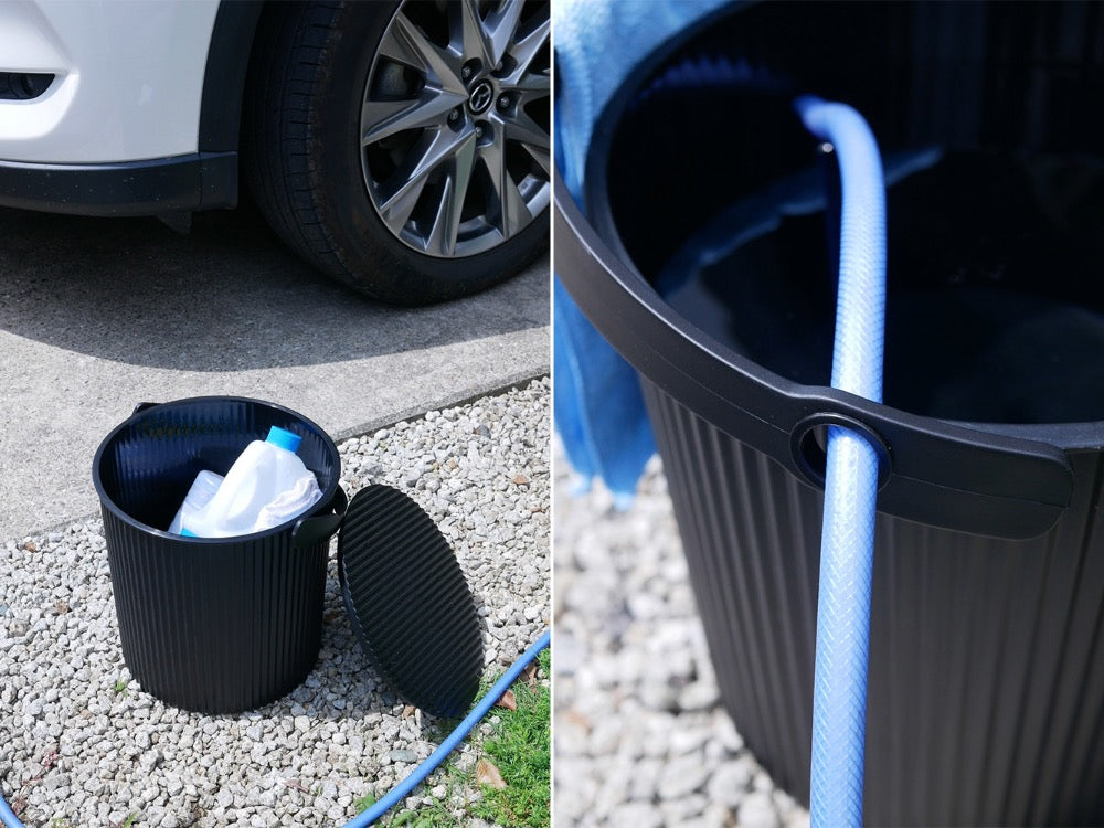 <八幡化成>スツールにもなる蓋付収納 オムニウッティ