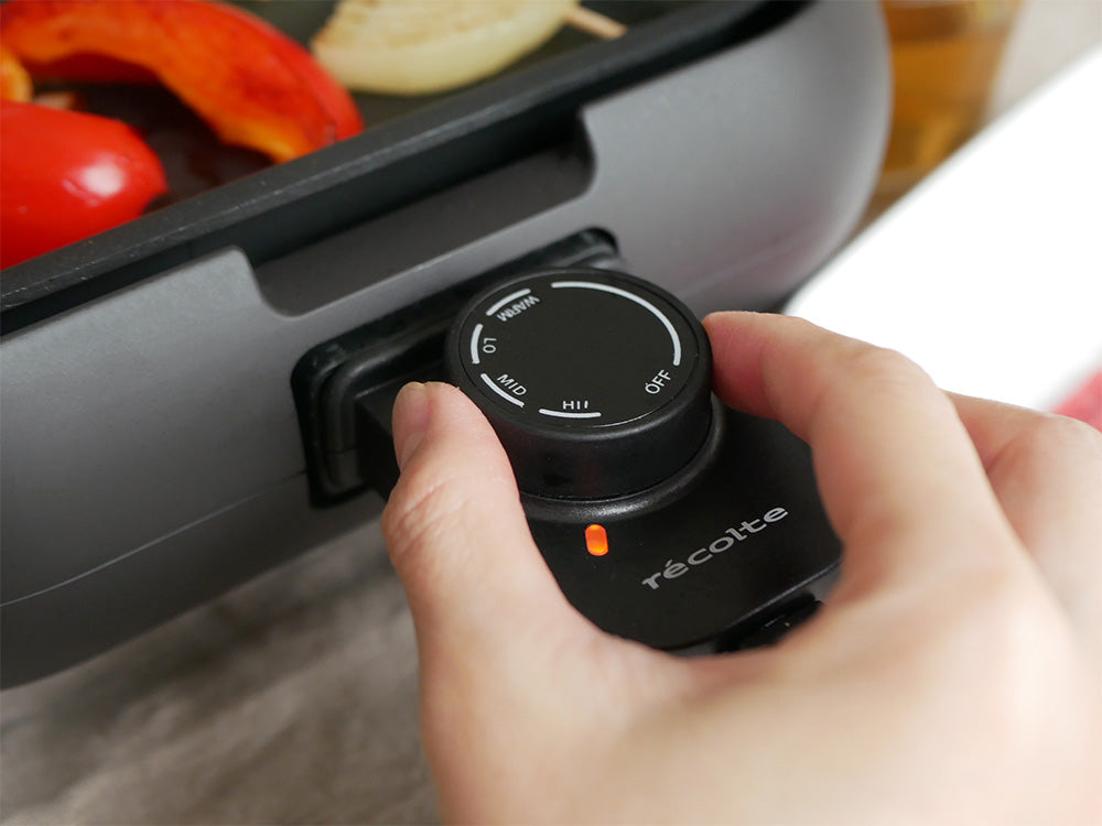 <recolte>丸洗いできるコンパクトなホットプレート
