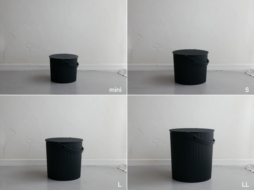 <八幡化成>スツールにもなる蓋付収納 オムニウッティ