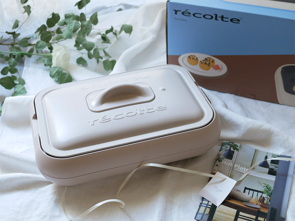 <recolte>丸洗いできるコンパクトなホットプレート