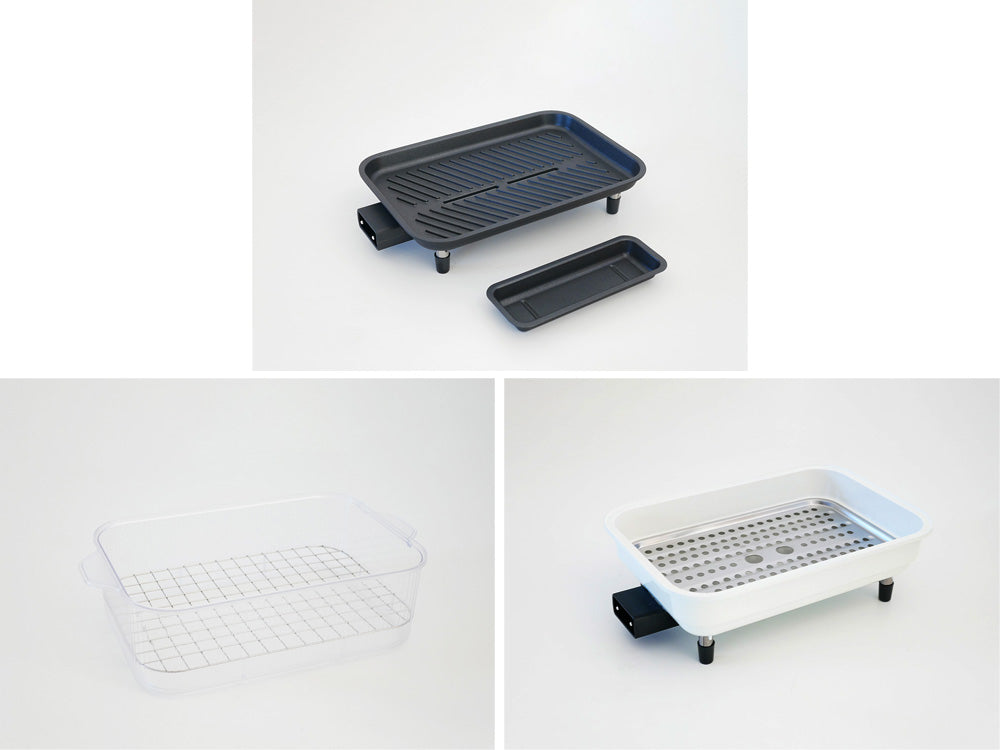 <recolte>丸洗いできるコンパクトなホットプレート