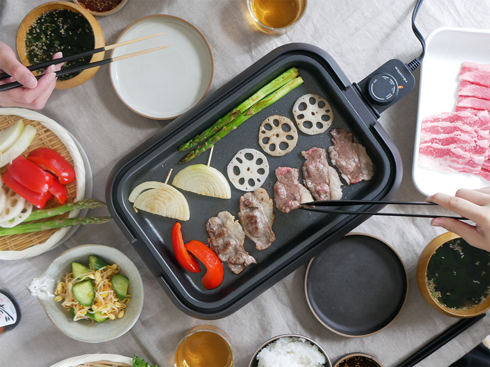 <recolte>丸洗いできるコンパクトなホットプレート