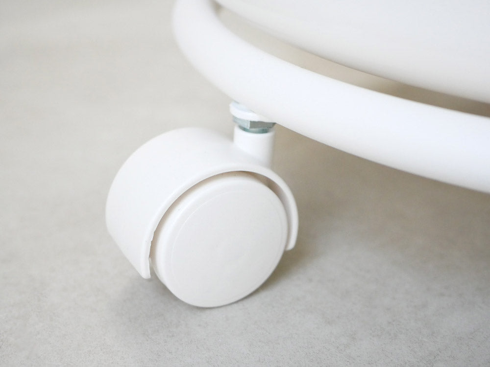 <like-it/ライクイット>ランドリーバスケット 2段 ホワイト