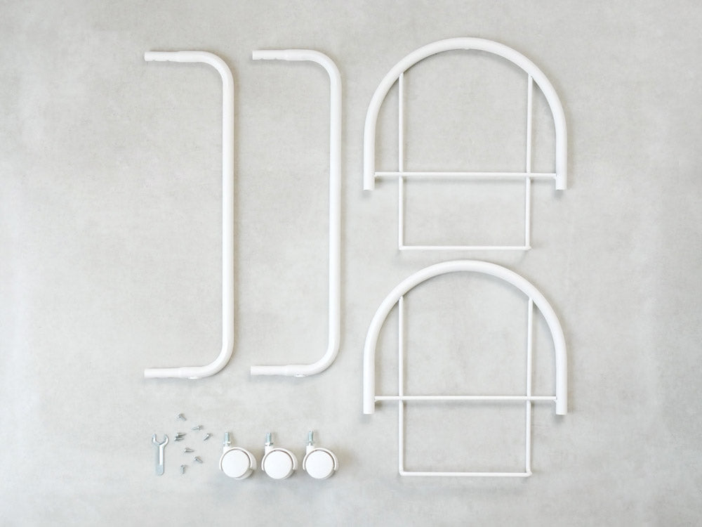 <like-it/ライクイット>ランドリーバスケット 2段 ホワイト