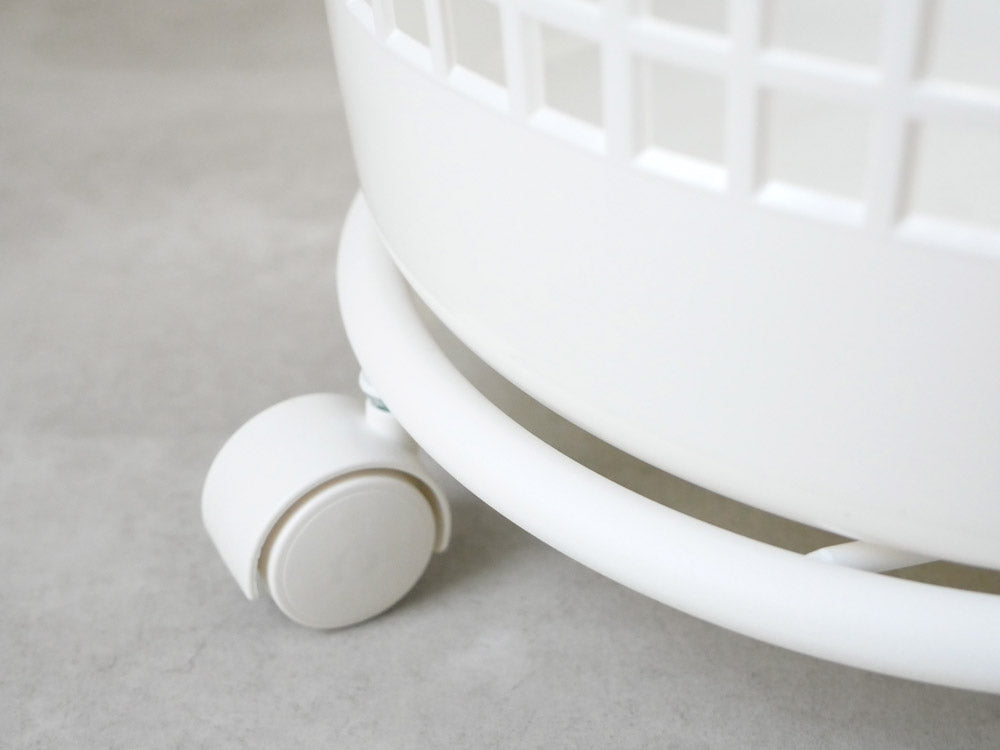 <like-it/ライクイット>ランドリーバスケット 2段 ホワイト