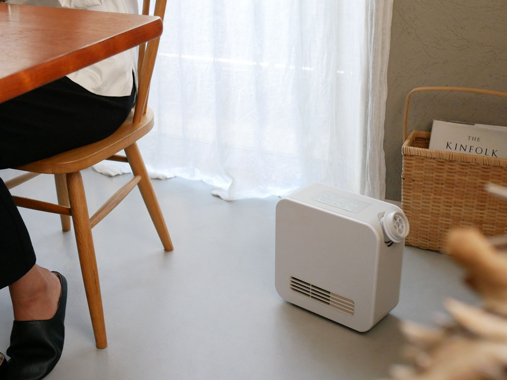 <THREEUP/スリーアップ>2in1ふとん乾燥機&セラミックヒーター ドライヒート スクエア
