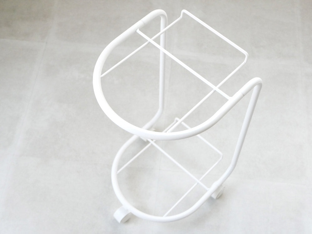 <like-it/ライクイット>ランドリーバスケット 2段 ホワイト