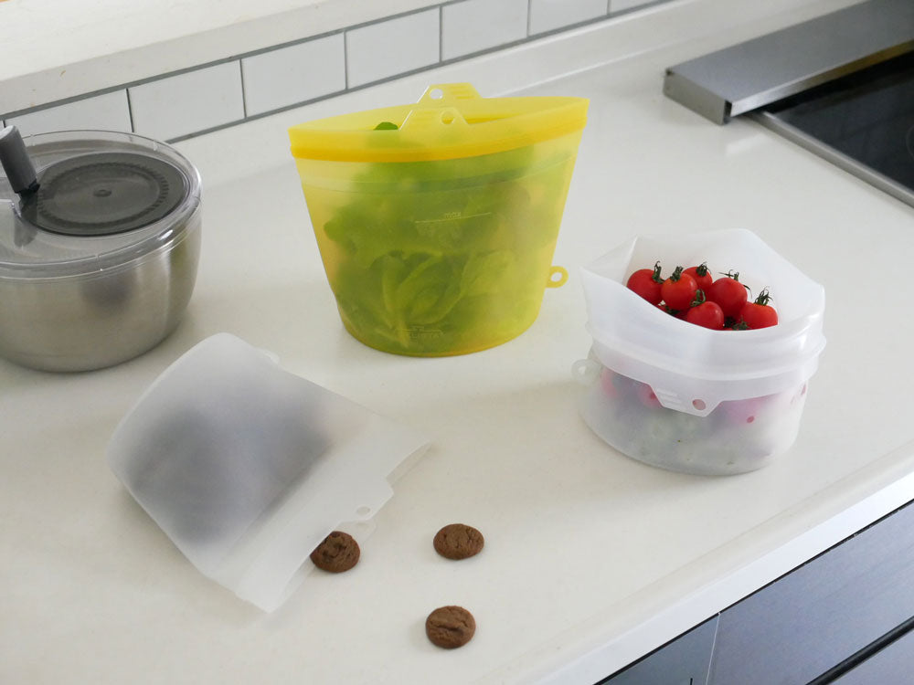 ＜コジット＞大きくひらくシリコンクックバッグ