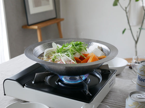 ＜Arnest/アーネスト＞とにかく洗いやすいステンレス卓上鍋/のせるだけ蒸し器