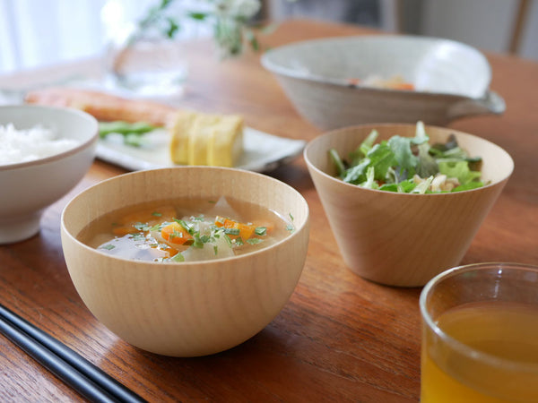 ＜木の器＞食洗機対応 天然木のマルチボール