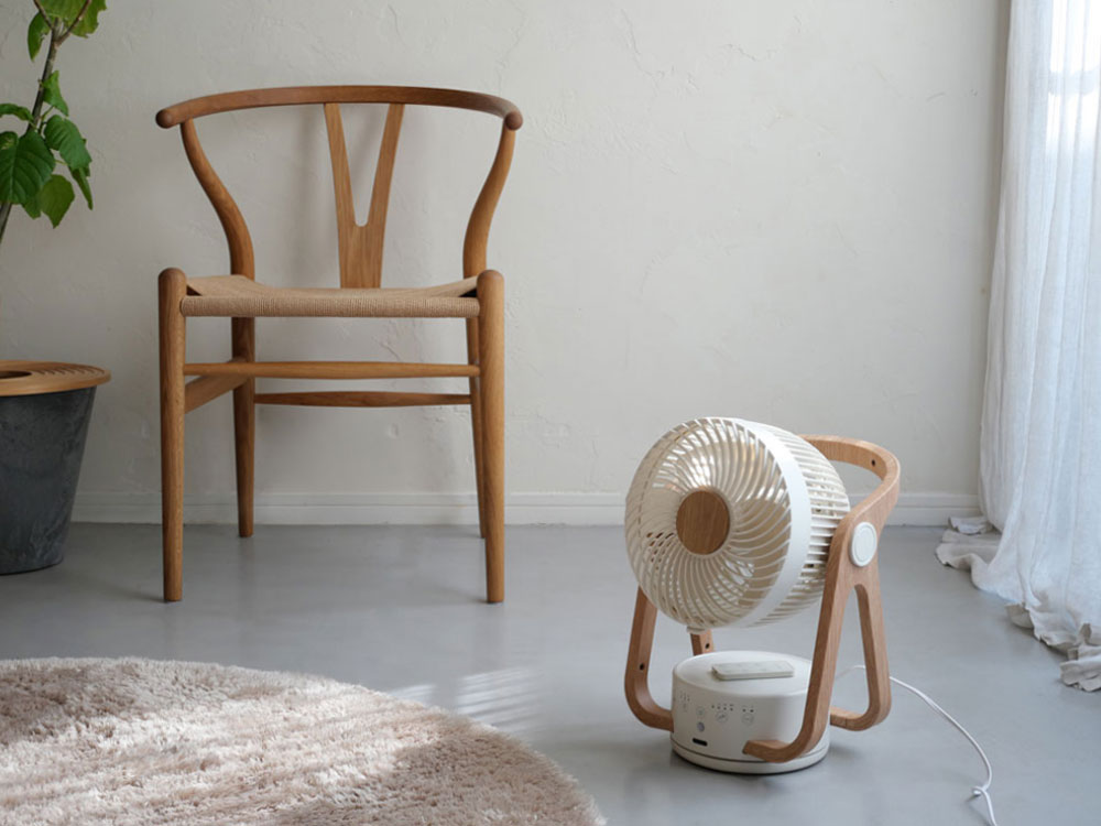 ＜THREEUP/スリーアップ＞WOOD STYLE 節電センサー付DCサーキュレーター