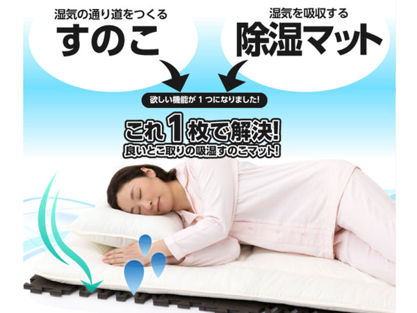 ＜Air Job(R)/エアジョブ＞防ダニ・吸湿ブロック型マット