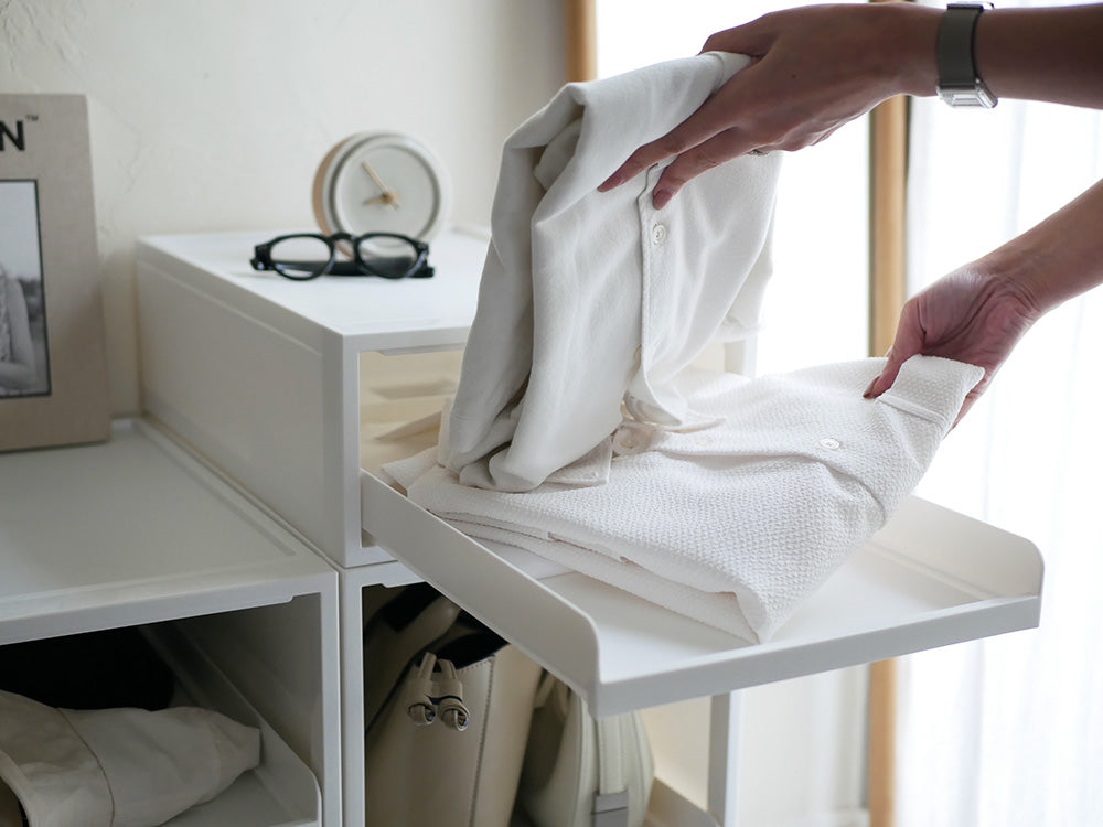 ＜like-it/ライクイット＞クローゼットシステム引き出し オープントレータイプ