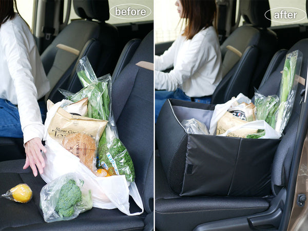 荷物の転落防止!シートボックス腰クッション