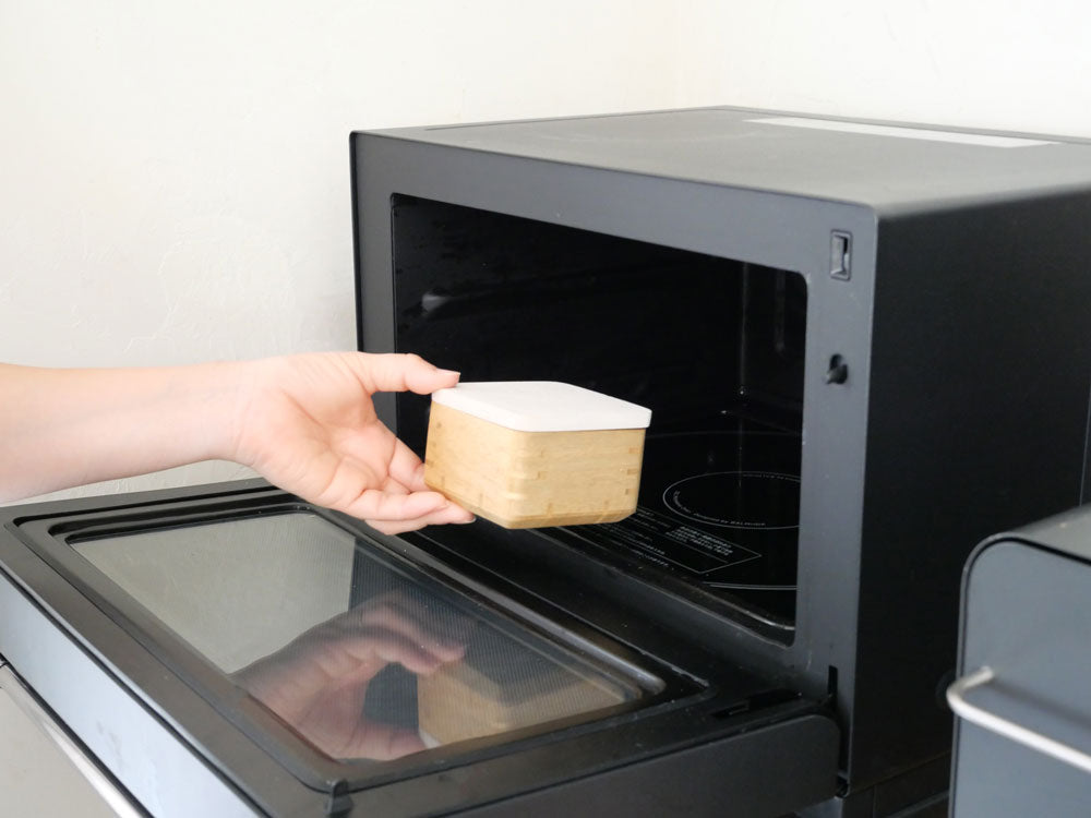 ＜Kirisai/キリサイ＞炊き立てを閉じ込める桐のレンジでごはん鉢