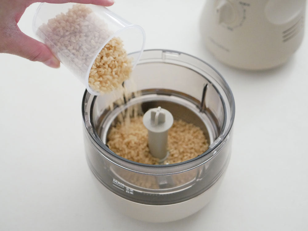 ＜recolte＞コンパクト精米機 クリームホワイト