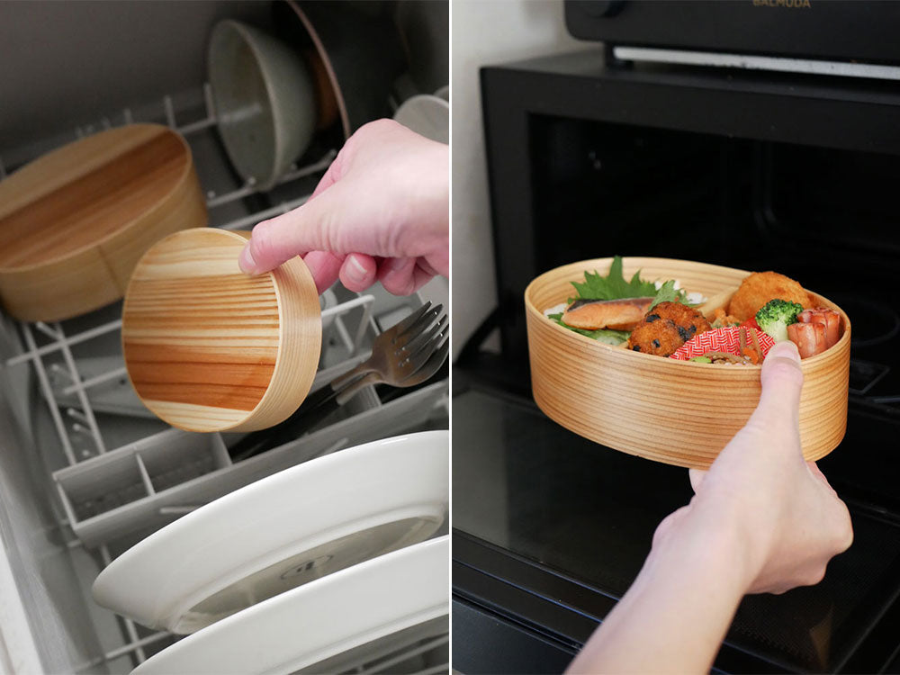 ＜かのりゅう＞食洗機・電子レンジ対応の曲げわっぱ