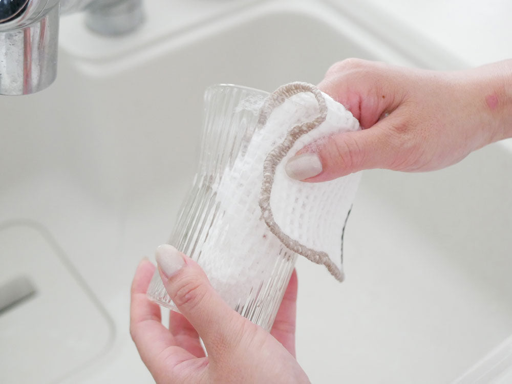 ＜Knit kobo.h/ニットコウボウドットアッシュ＞無限に抗菌するクロススポンジ