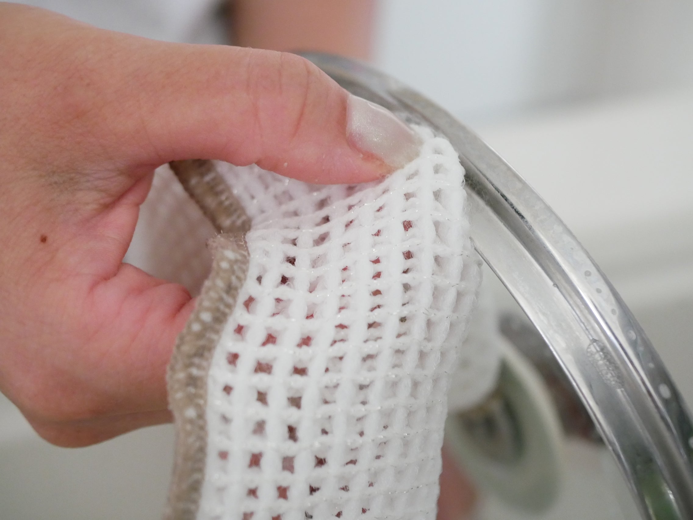 ＜Knit kobo.h/ニットコウボウドットアッシュ＞無限に抗菌するクロススポンジ