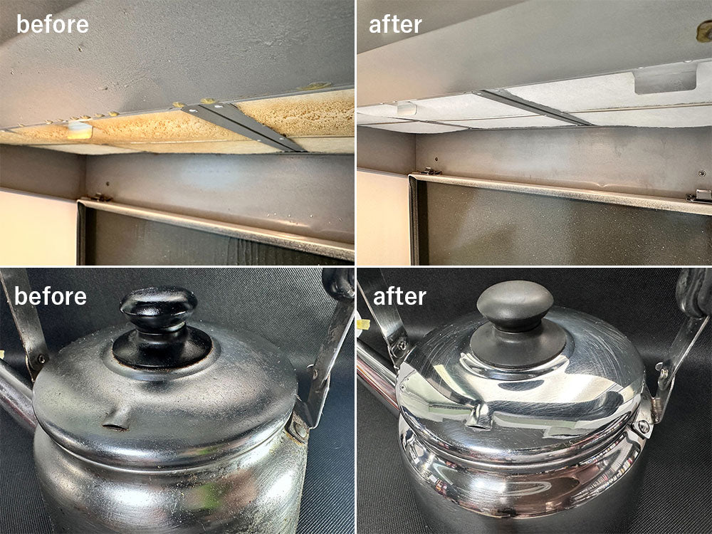 油汚れを浮かせて落とすゼロオイルクリーン