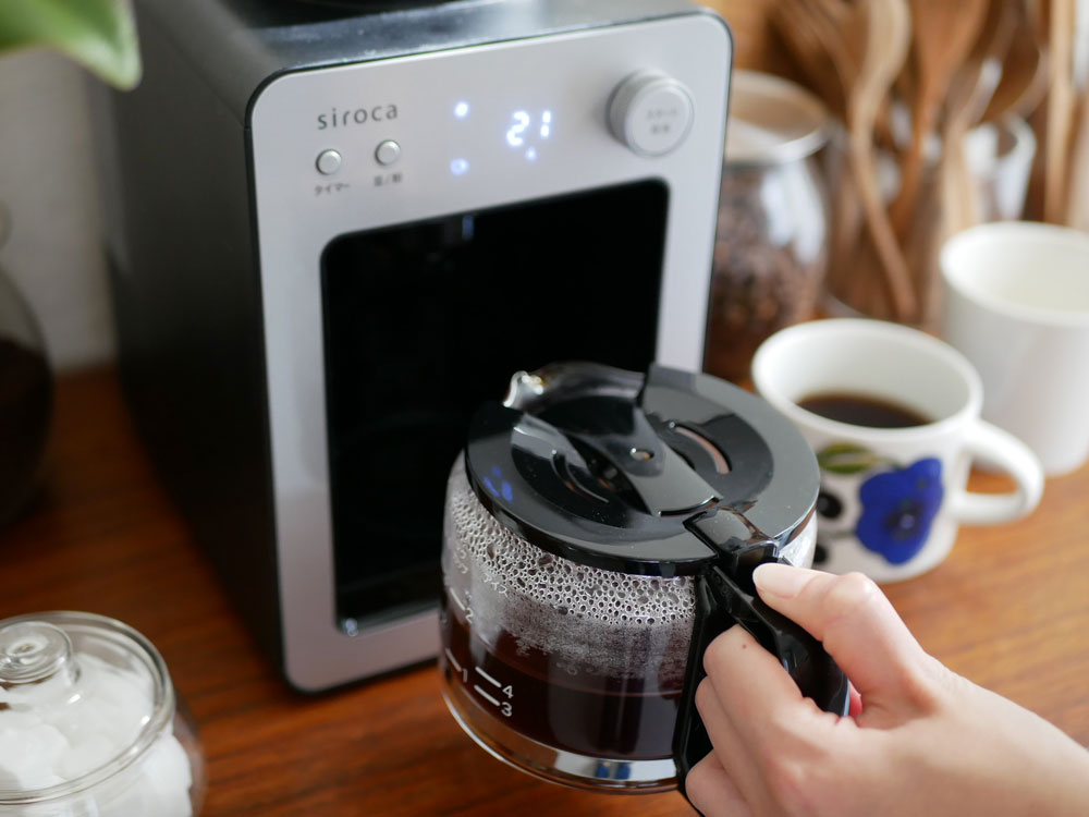 ＜siroca/シロカ＞全自動コーヒーメーカー カフェばこ