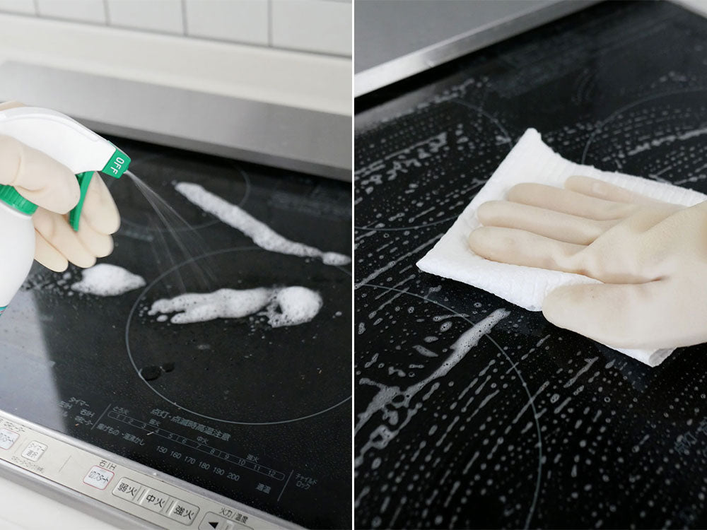 油汚れを浮かせて落とすゼロオイルクリーン