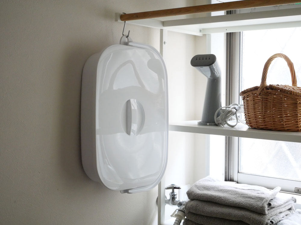 ＜ISETO/イセトー＞折りたためるつけ置き洗いバケツ