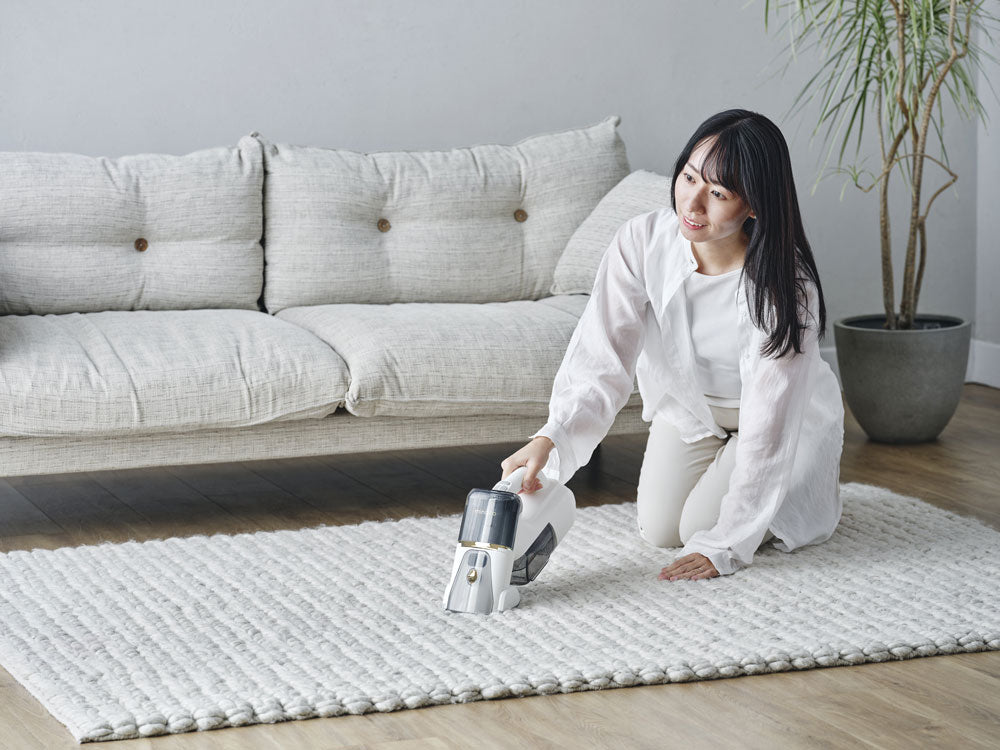 ＜Mindoo/ミンドー＞洗えない布製品の洗浄・吸引ができるコードレス布用クリーナー PureX