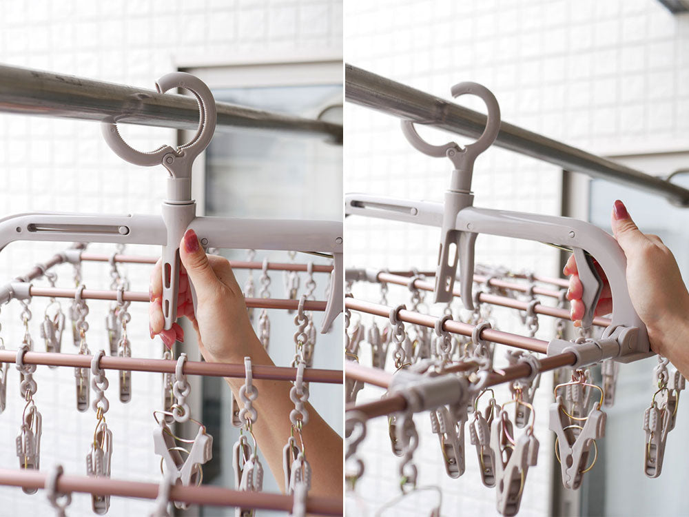 ＜FUJIEI/フジエイ＞秒速取り込みアルミハンガー