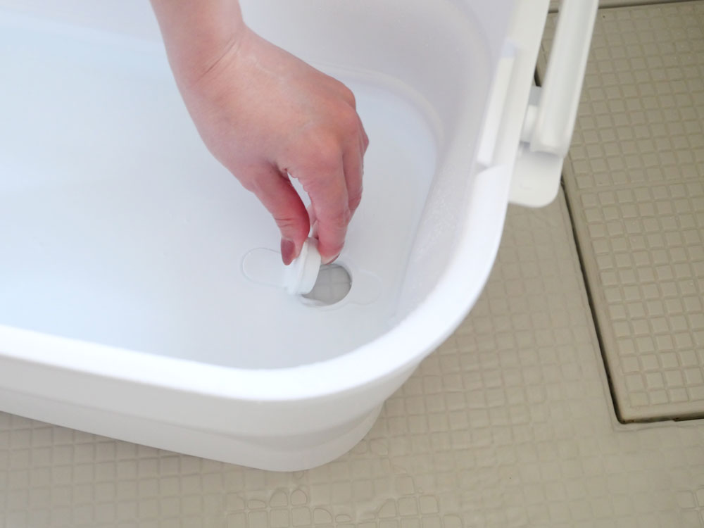 ＜ISETO/イセトー＞折りたためるつけ置き洗いバケツ