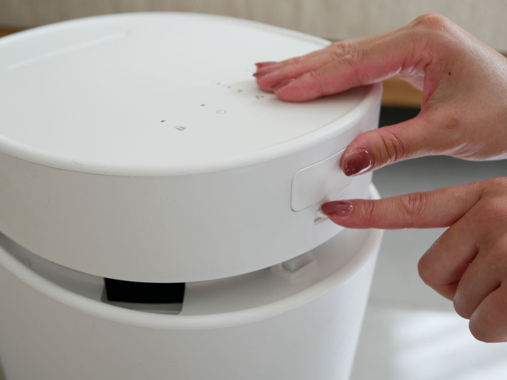 ＜±０/プラスマイナスゼロ＞転倒お湯漏れ防止機能付きスチーム式加湿器H220