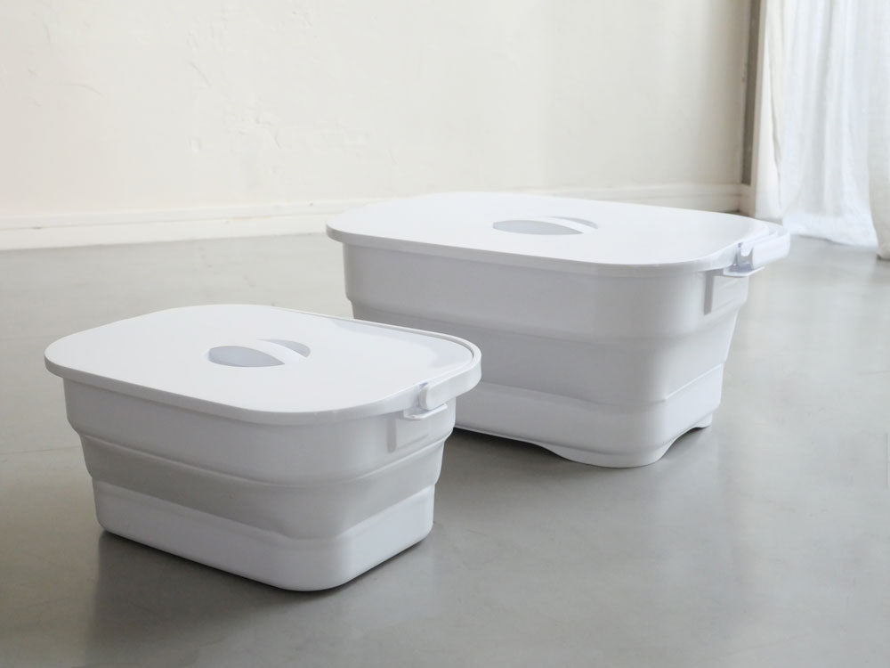 ＜ISETO/イセトー＞折りたためるつけ置き洗いバケツ