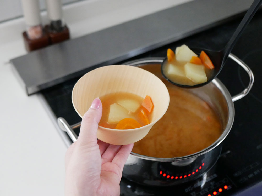 食洗機対応 天然木の汁椀