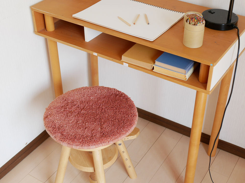 ＜＆NE/アンドエヌイー＞洗える低反発シャギーチェアパッド