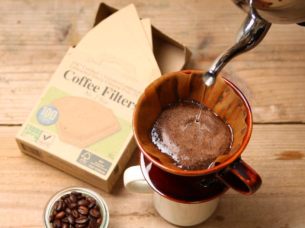 ＜if you care/イフユーケア＞FSC＆コンポスト認証 無漂白コーヒーフィルター No.4サイズ（1～4杯用） 100枚入り