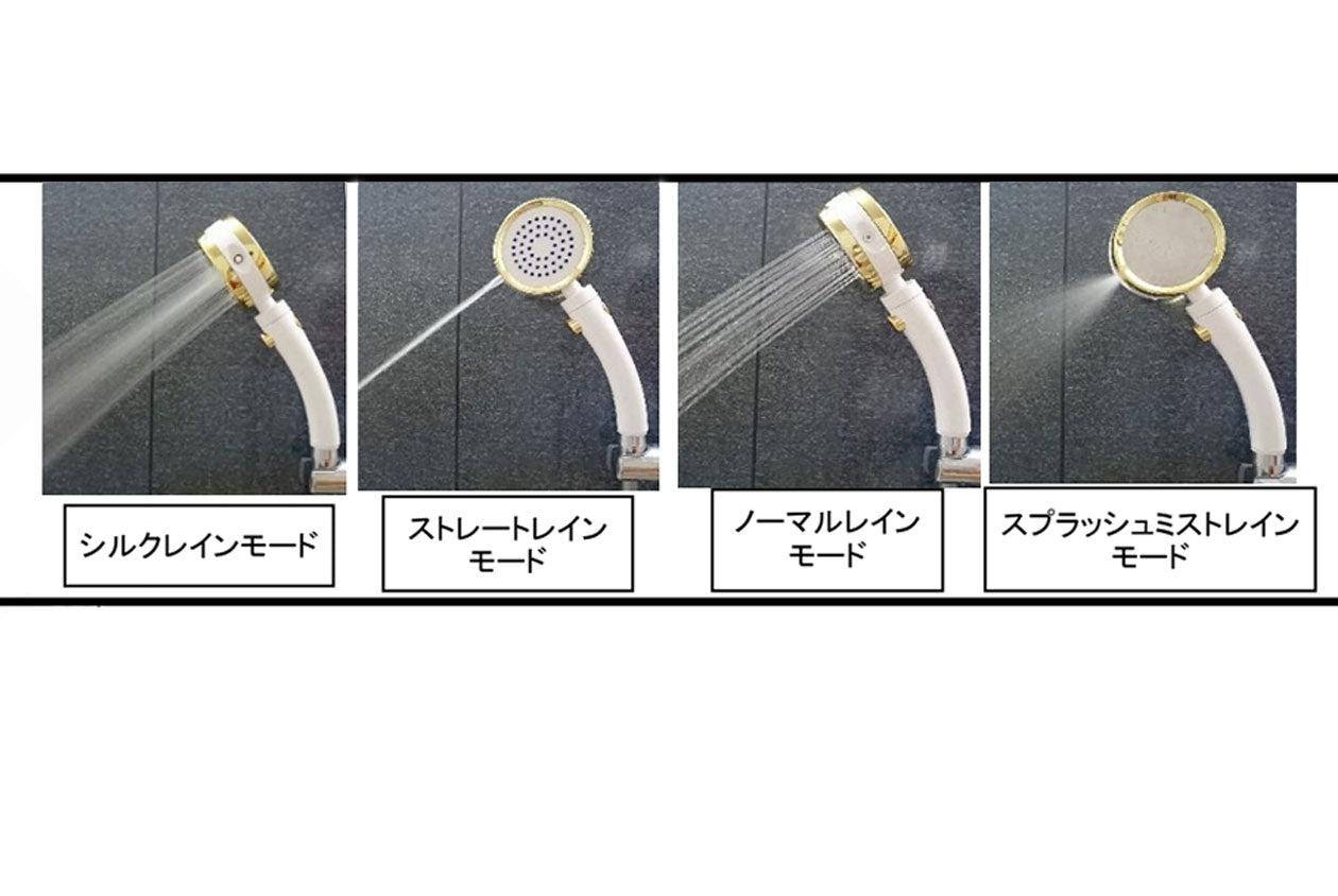 ＜Viva＞ナノバブルシャワーホース＋シルクレインシャワーヘッド セット
