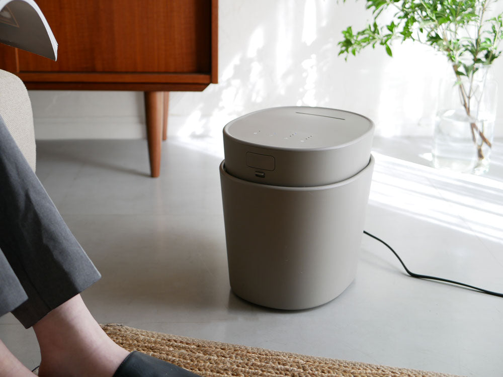 ＜±０/プラスマイナスゼロ＞転倒お湯漏れ防止機能付きスチーム式加湿器H220