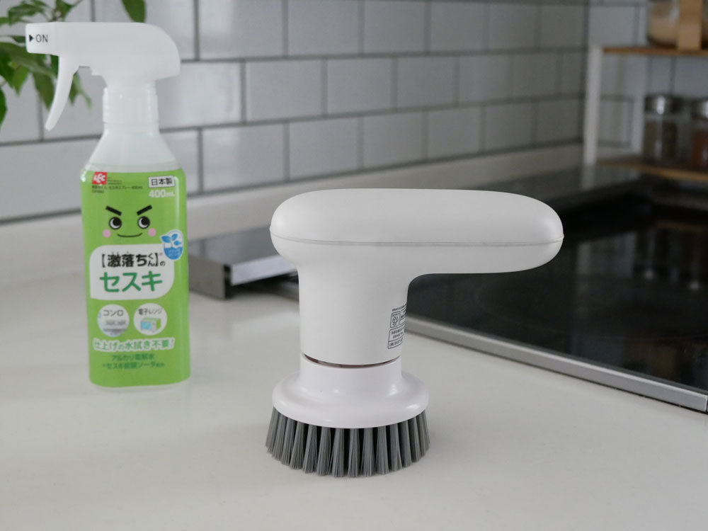 ＜±0/プラスマイナスゼロ＞激落ちくん　コードレス電動ブラシ