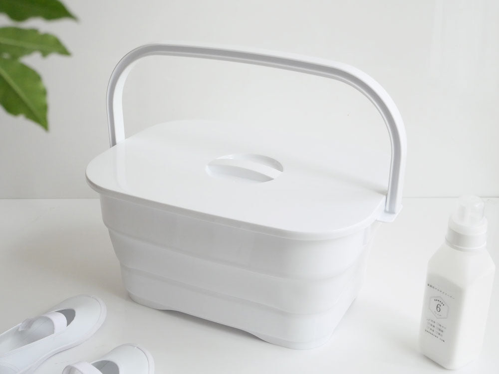 ＜ISETO/イセトー＞折りたためるつけ置き洗いバケツ