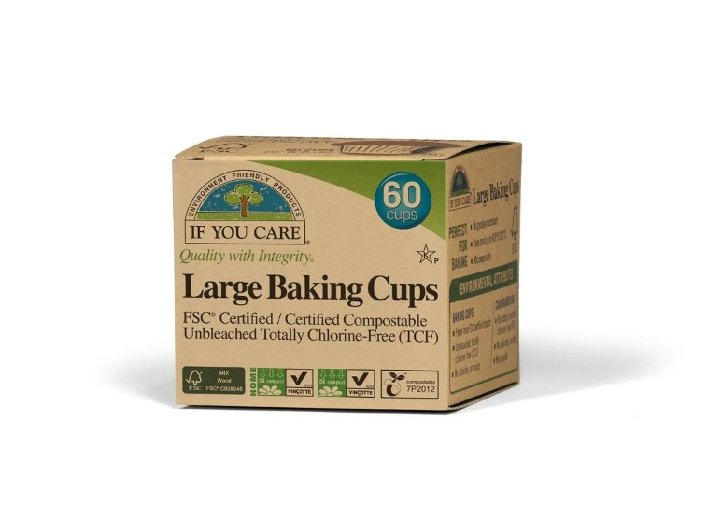 ＜if you care/イフユーケア＞FSC＆コンポスト認証 ラージベイキングカップ（60枚入り)・ ミニベイキングカップ（90枚入り)