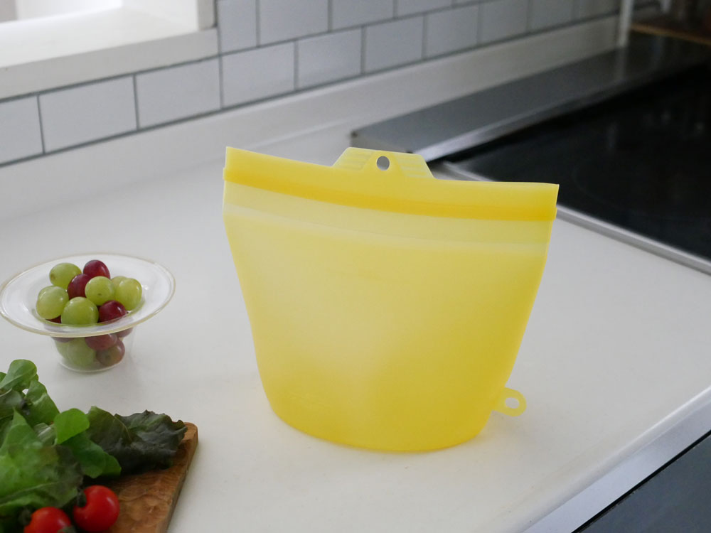 ＜コジット＞大きくひらくシリコンクックバッグ