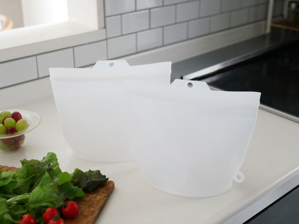 ＜コジット＞大きくひらくシリコンクックバッグ