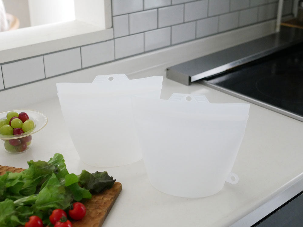 ＜コジット＞大きくひらくシリコンクックバッグ