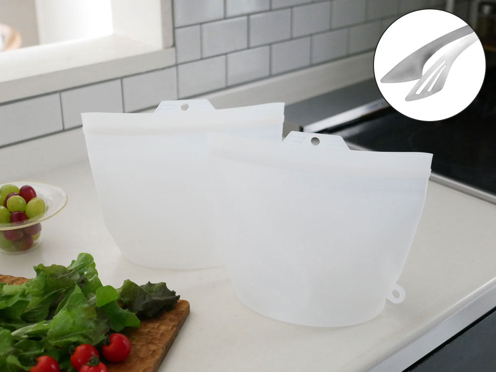 ＜コジット＞大きくひらくシリコンクックバッグ