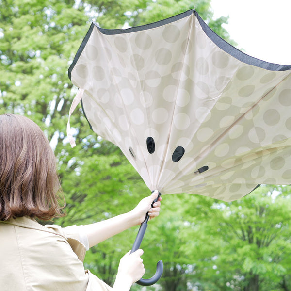 ＜EN FANCE＞晴雨兼用 逆さに開く2重傘 circus – カチモ | カチある