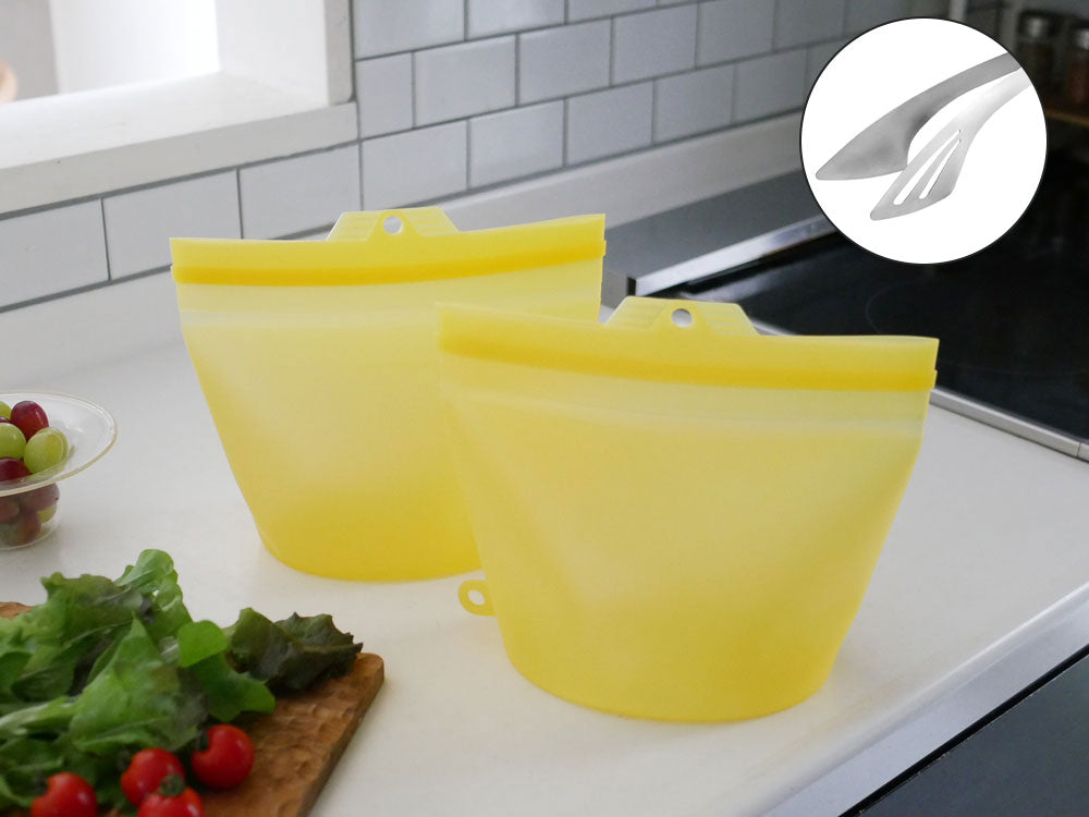 ＜コジット＞大きくひらくシリコンクックバッグ